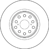 TRW Jarrulevy SINGLE DF6827S, 1 Kappale