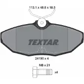 Textar Jarrupalasarja (4kpl), levyjarru 2419001
