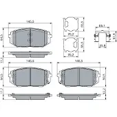 Bosch Jarrupalasarja (4kpl), levyjarru 0 986 460 164