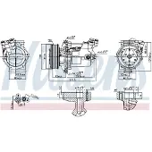 Nissens Kompressori, ilmastointilaite 890042