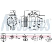 Nissens Kompressori, ilmastointilaite 891044