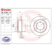 Brembo Jarrulevy 08.9794.10, 1 Kappale