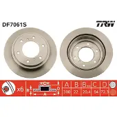 TRW Jarrulevy (1kpl) DF7061S
