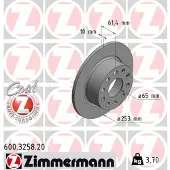ZIMMERMANN Jarrulevy (1kpl) 600.3258.20
