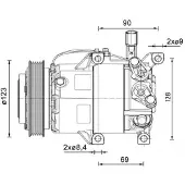 MAHLE ORIGINAL Kompressori, ilmastointilaite ACP 1459 000P