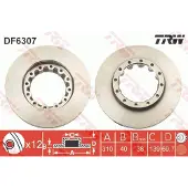 TRW Jarrulevy (1kpl) DF6307S