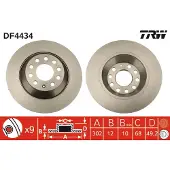 TRW Jarrulevy (1kpl) DF4434