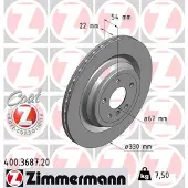 ZIMMERMANN Jarrulevy (1kpl) 400.3687.20