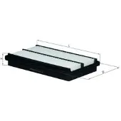 MAHLE ORIGINAL Ilmansuodatin Mahle, LX 1075 - Honda - Accord