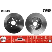 TRW Jarrulevy LUC DF4380 takana, täysi, 1 Kappale
