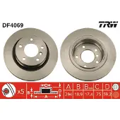 TRW Jarrulevy (1kpl) DF4069