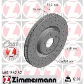 ZIMMERMANN Jarrulevy (1kpl) 460.1553.52