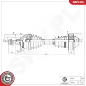 ESEN SKV Vetoakseli 40SKV099