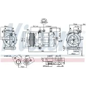 Nissens Kompressori, ilmastointilaite 890217