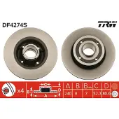 TRW Jarrulevy (1kpl) DF4274S