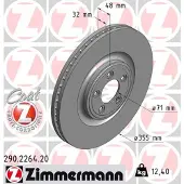 ZIMMERMANN Jarrulevy (1kpl) 290.2264.20