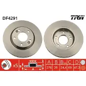 TRW Jarrulevy (1kpl) DF4291