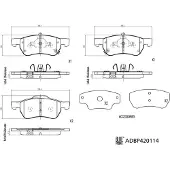 Blue Print Jarrupalasarja (4kpl), levyjarru ADBP420114