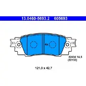 Ate Jarrupalasarja (4kpl), levyjarru 13.0460-5693.2