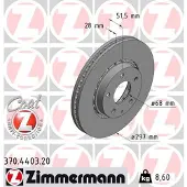 ZIMMERMANN Jarrulevy (1kpl) 370.4403.20