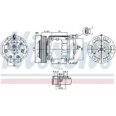 Nissens Kompressori, ilmastointilaite 891073