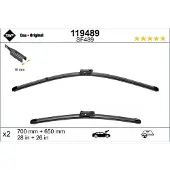Valeo Pyyhkijänsulka Visioflex 119489, 700/650mm, Edessä, 2 Kappale