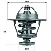 MAHLE ORIGINAL Termostaatti, jäähdytysneste TX 53 85D