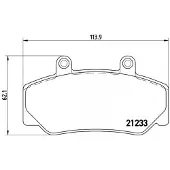 Brembo Jarrupalat Etu, P 86 006 - Volvo - 240, 940, 740, 960, 760, 780