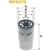 WIX FILTERS Polttoainesuodatin WF8270