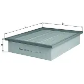 MAHLE ORIGINAL Ilmansuodatin Mahle, LX 678 - Mercedes - W638