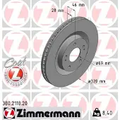 ZIMMERMANN Jarrulevy (1kpl) 380.2118.20