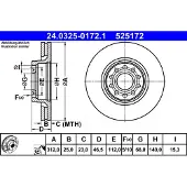 Ate Jarrulevy Power Disc 24.0325-0172.1, 1 Kappale