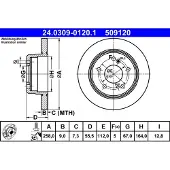 Ate Jarrulevy Power Disc 24.0309-0120.1, 1 Kappale