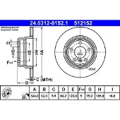 Ate Jarrulevy Power Disc 24.0312-0152.1, 1 Kappale