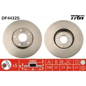TRW Jarrulevy (1kpl) DF4432S