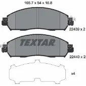 Textar Jarrupalasarja (4kpl), levyjarru 2243901