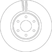 TRW Jarrulevy (1kpl) DF6968S