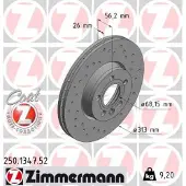 ZIMMERMANN Jarrulevy (1kpl) 250.1347.52