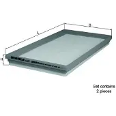 Knecht Ilmansuodinsarja Mahle, LX 3594/S - Mercedes - E-klass, W204, W211, C209, Sl r230, W164, C219, W221, W251, C216