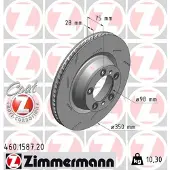 ZIMMERMANN Jarrulevy (1kpl) 460.1587.20