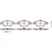 REMSA Jarrupalat Etu, 1304.00 - Mercedes - E-klass, W204, W211, Cls-klass, Slk, C218, Slc