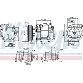 Nissens Kompressori, ilmastointilaite 89549