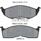 Textar Jarrupalasarja (4kpl), levyjarru 2495301