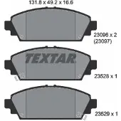 Textar Jarrupalasarja (4kpl), levyjarru 2309601