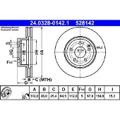 Ate Jarrulevy PowerDisc 24.0328-0142.1, 1 Kappale