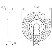 Bosch Jarrulevy (1kpl) 0 986 479 T01