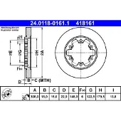 Ate Jarrulevy (1kpl) 24.0118-0161.1