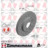 ZIMMERMANN Jarrulevy (1kpl) 400.1435.52