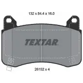Textar Jarrupalasarja (4kpl), levyjarru 2615201
