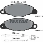 Textar Jarrupalasarja (4kpl), levyjarru 2313503